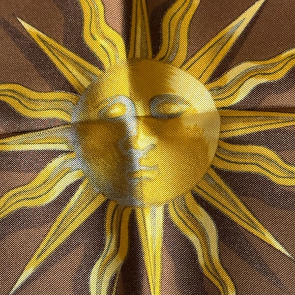 Hermes Dies Et Hore Astrology Scarf 100% Silk NY Estate Sale Excellent Rare! - Picture 10 of 11